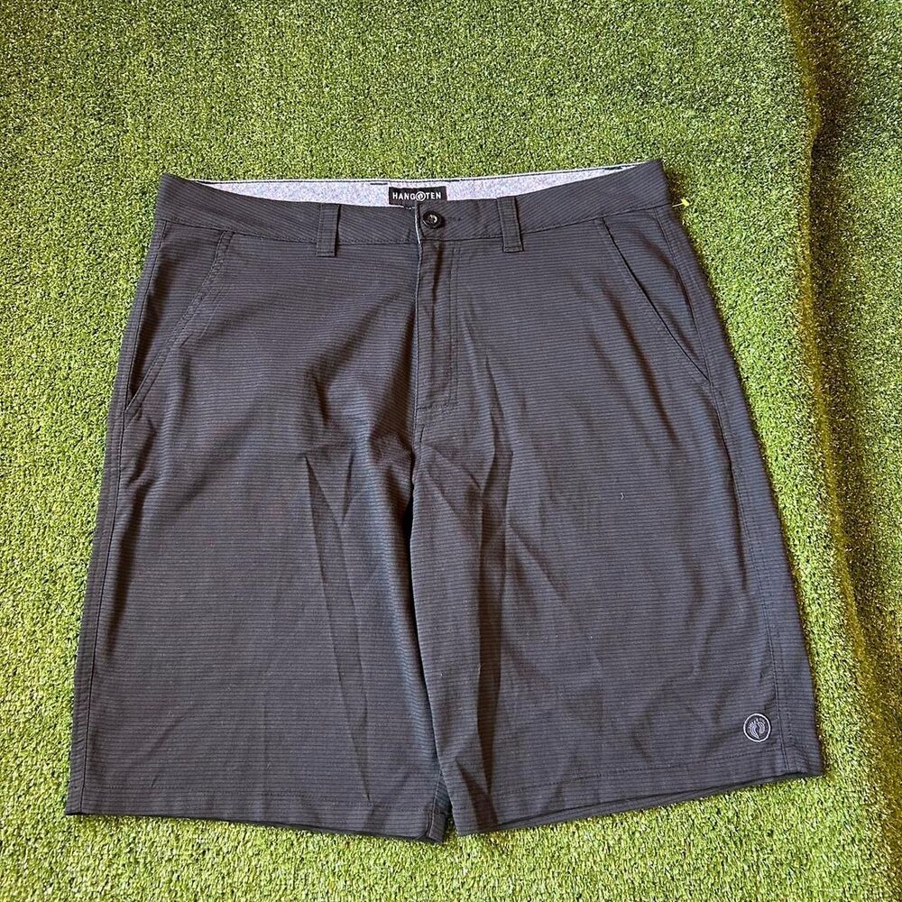 Hang-ten Men's Grey and Black Shorts